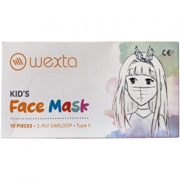 WEXTA STL3PLYKIDS MELTBROWN DESENLI COCUK MASKESI
