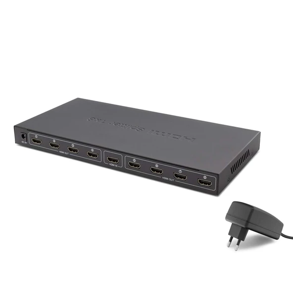 HADRON HDX1332 SPLITTER HDMI 1.4V 1080P 4K 1 GİRİŞ 8 ÇIKIŞ SPLITTER