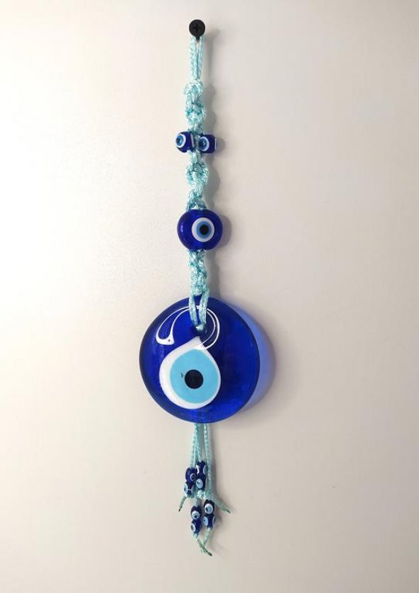 Cam Nazar Kötü Göz Kovucu Hand Made Ağaç Duvar Dekorasyonu Makrome Nazarlık Duvar Ağaç Ev Süsü