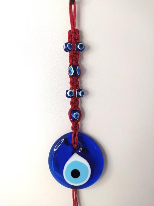 Cam Nazar Kötü Göz Kovucu Hand Made Ağaç Duvar Dekorasyonu Makrome Nazarlık Duvar Ağaç Ev Süsü - 2
