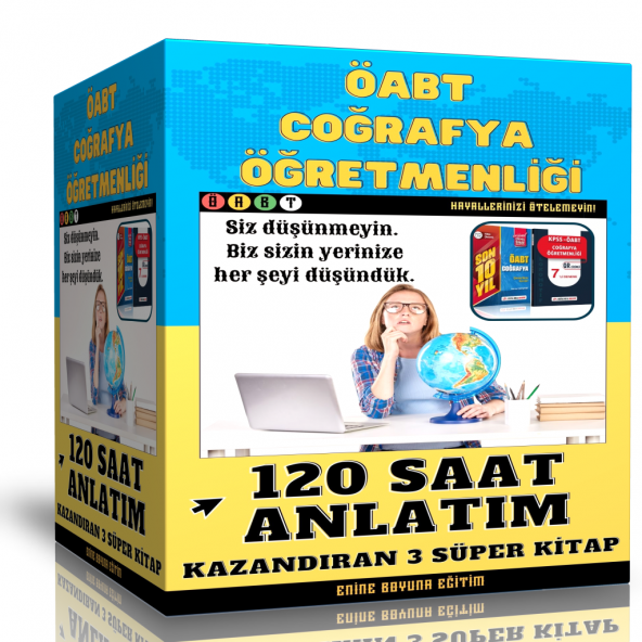 KPSS-ÖABT Coğrafya Öğretmenliği (120 Saat Anlatım 3 Süper Kitap)