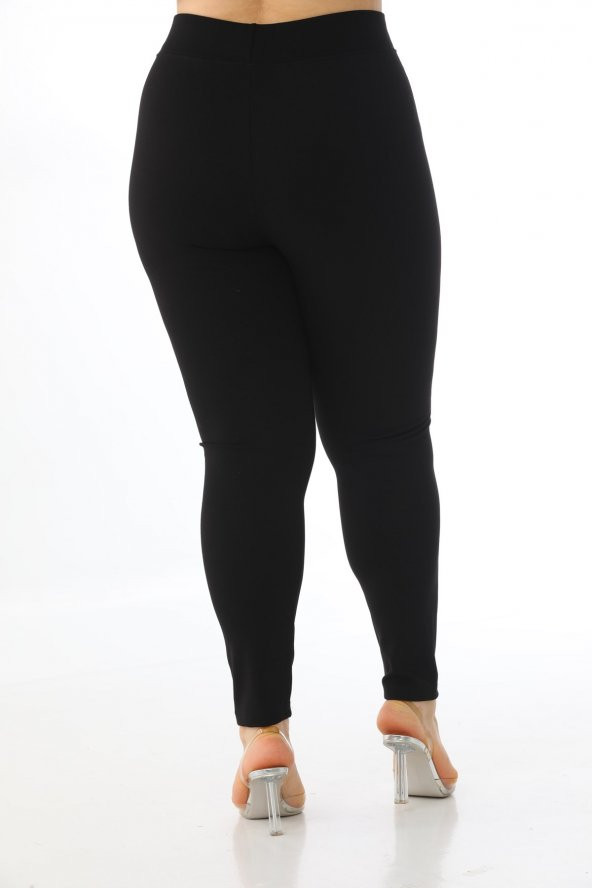 Kadın Büyük Beden Yüksek Bel Tayt - 2