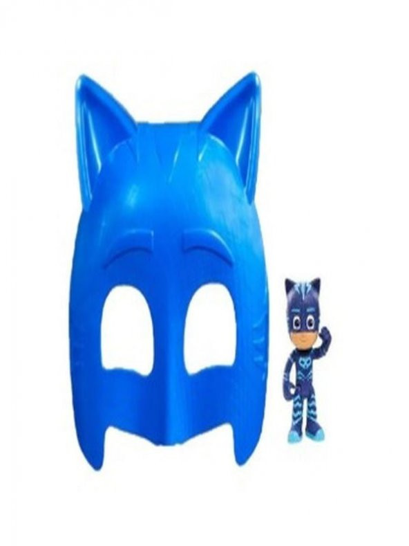 Pija Maskeliler Kedi çocuk Maske ve Figür Set Oyuncak 2 li