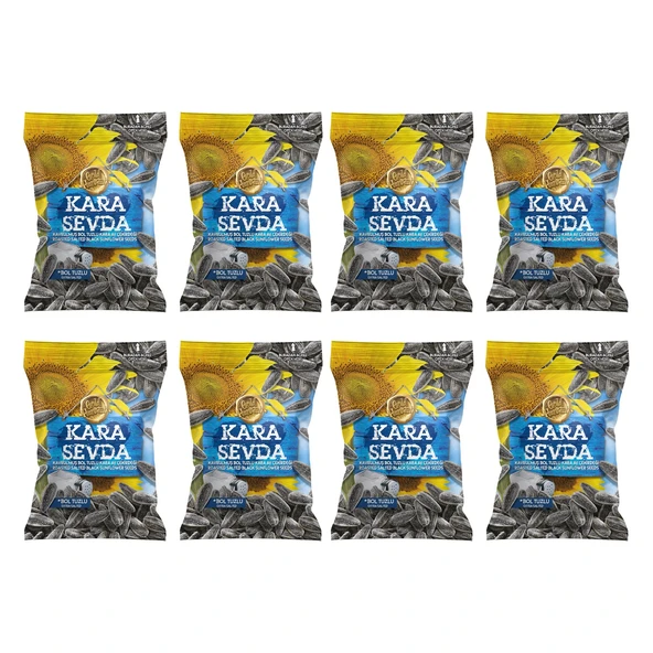 Kara Sevda Ay Çekirdeği 250 gr Bol Tuzlu x 8 Paket (2 kg) - 2
