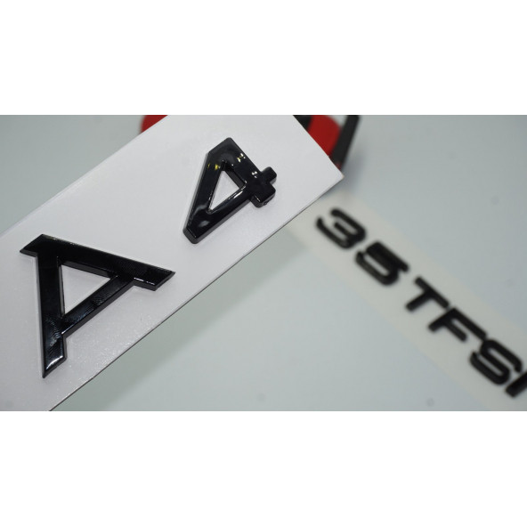 Audi A4 35 TFSi Parlak Siyah ABS 3M 3D Bagaj Yazı Logo Orjinal Ürün