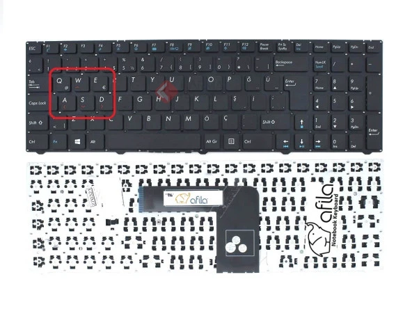 Casper Nirvana CN.V5D5200B Notebook Klavye (Siyah TR) Ver.2