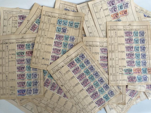 Almanya Gerichtskostenmarken Posta Pulu Lotu 4550 Adet G09 ürün görseli 1