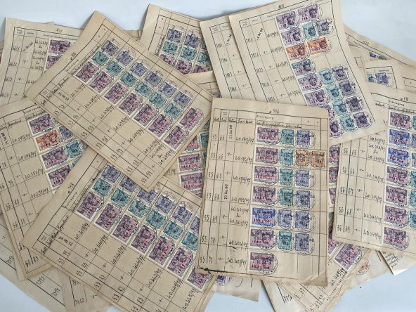 Almanya Gerichtskostenmarken Posta Pulu Lotu 4550 Adet G09 - Resim 2