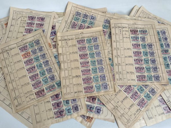 Almanya Gerichtskostenmarken Posta Pulu Lotu 4550 Adet G09 - Resim 3