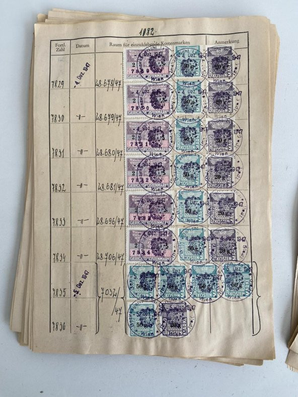 Almanya Gerichtskostenmarken Posta Pulu Lotu 4550 Adet G09 - Resim 10