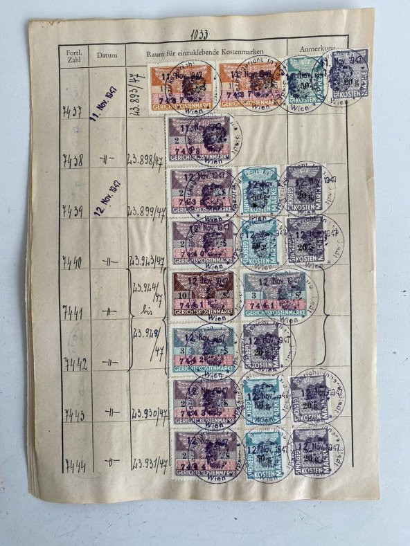 Almanya Gerichtskostenmarken Posta Pulu Lotu 4550 Adet G09 - Resim 12