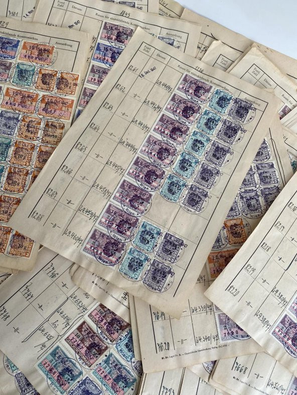 Almanya Gerichtskostenmarken Posta Pulu Lotu 4550 Adet G09 - Resim 7