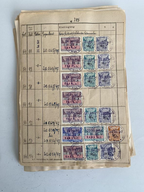 Almanya Gerichtskostenmarken Posta Pulu Lotu 4550 Adet G09 - Resim 9