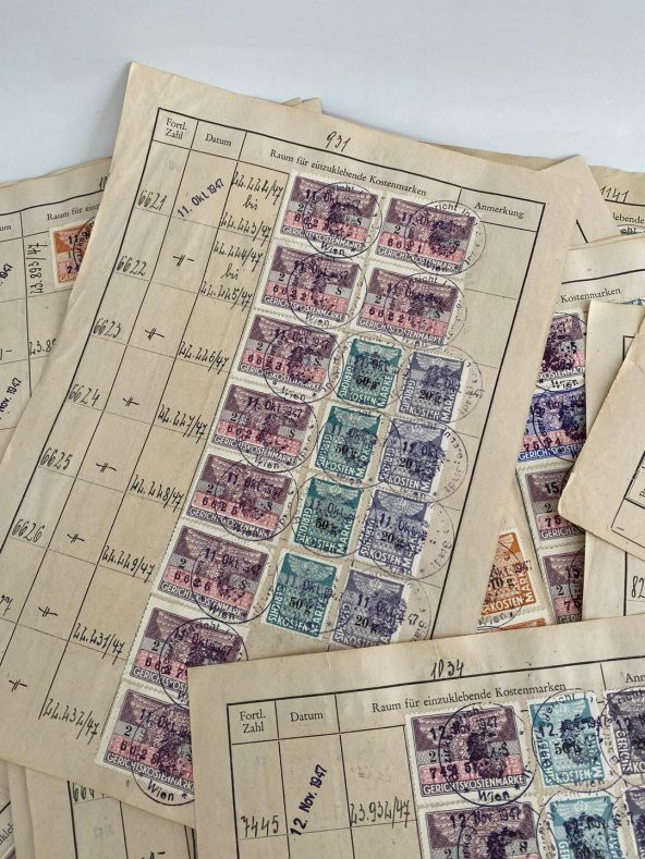 Almanya Gerichtskostenmarken Posta Pulu Lotu 4550 Adet G09 - Resim 5