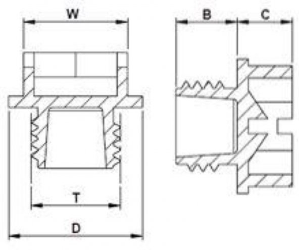 DBI Dişli Gaz Tapası TB2604B-GA40A 10 Adet - Resim 5