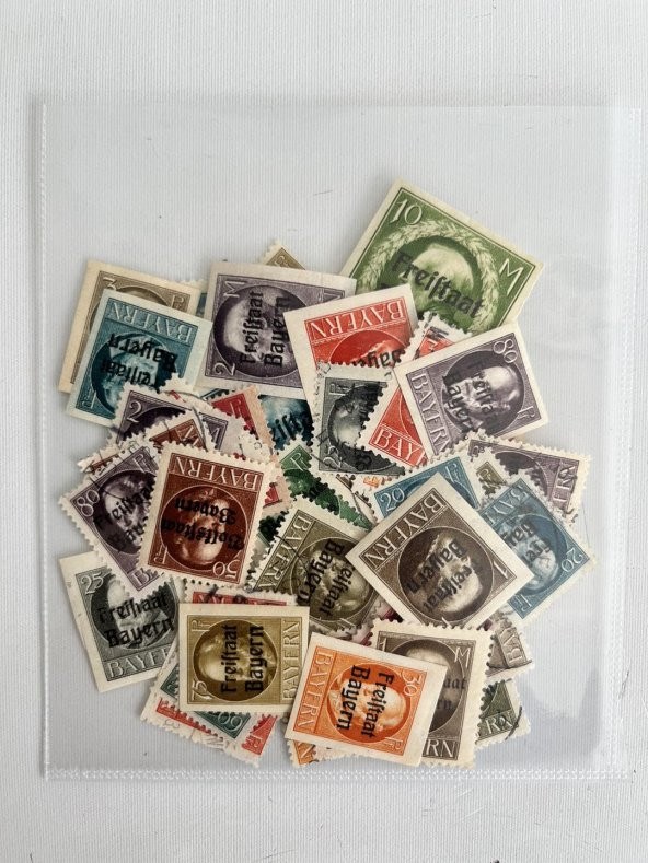 Almanya Bayern Posta Pulu Lotu 57 Adet - Resim 4