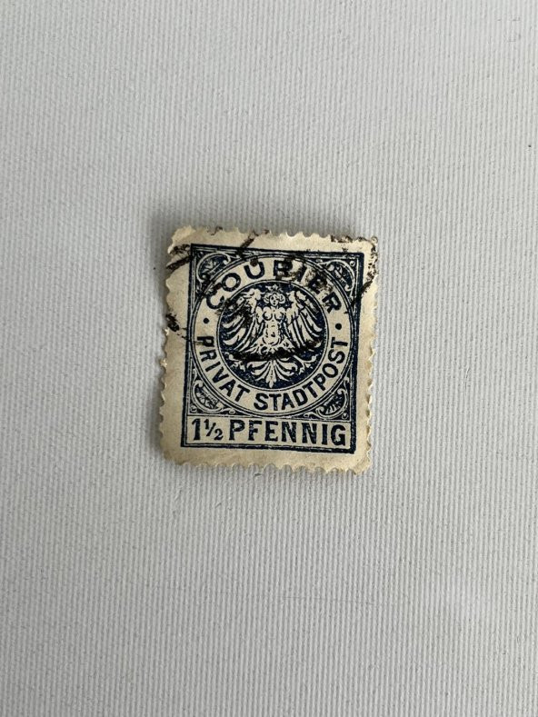 Almanya 1895 Courier Privat Damgalı Posta Pulu - Resim 4