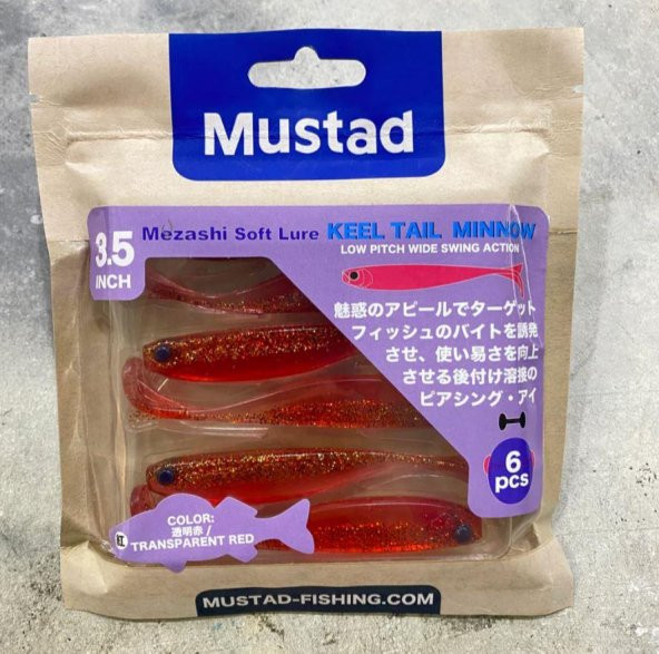 Mustad Mezashi Keel Tail Minnow Sahte Balığı 9 cm 6 Lı Paket - 7