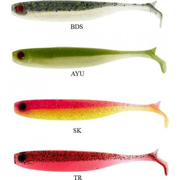 Mustad Mezashi Keel Tail Minnow Sahte Balığı 9 cm 6 Lı Paket - 2
