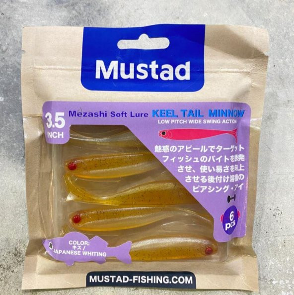 Mustad Mezashi Keel Tail Minnow Sahte Balığı 9 cm 6 Lı Paket - 4