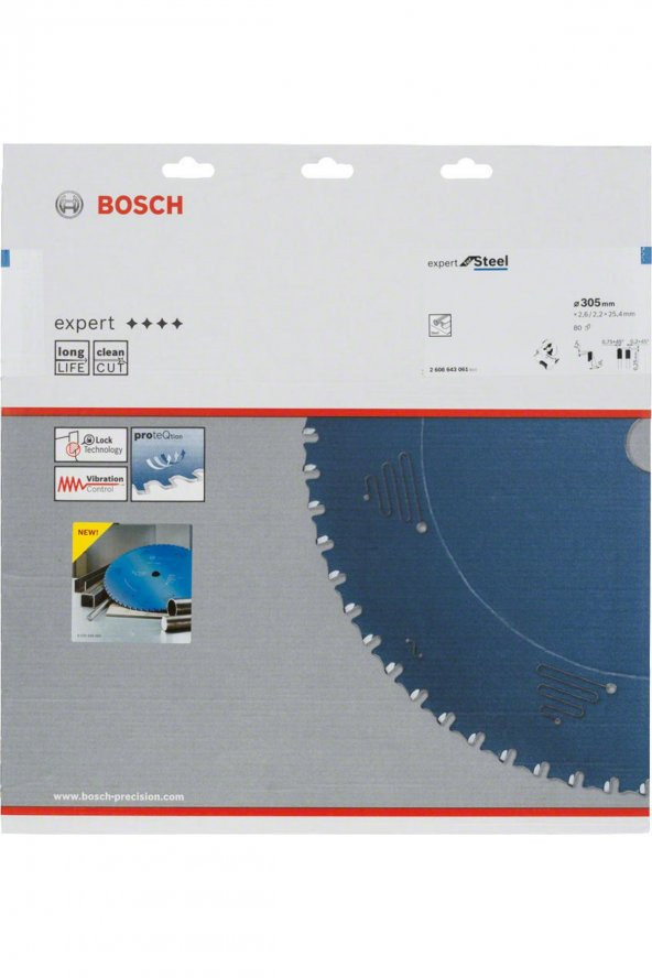 Bosch EXPERT FOR STEEL 305*25,40 MM 80 D - 2