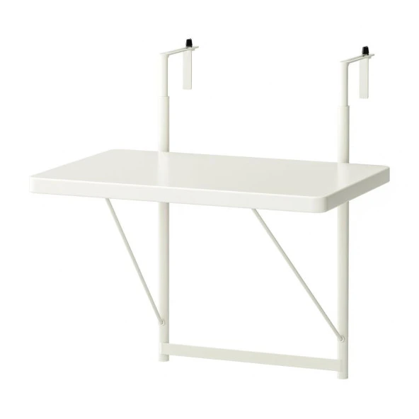 IKEA Torparö Askılı Balkon Masası - Beyaz - 50x35 cm