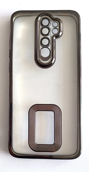 Xiaomi Redmi Note 8 Pro Uyumlu Lazer Kenarlı Şeffaf Kılıf