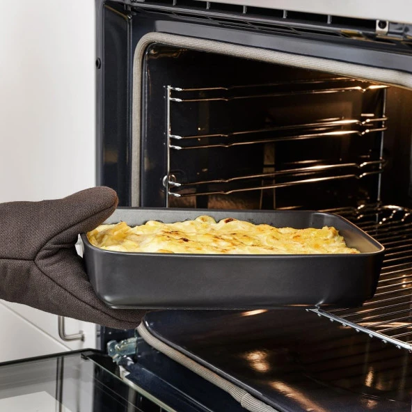 IKEA Lyckad Fırın Servis Kabı - 2 adet - Koyu Gri - 3