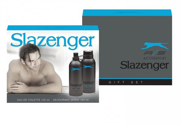 Slazenger Active Sport Eau de Toilette Set, (Mavi, 125+150 ml)
