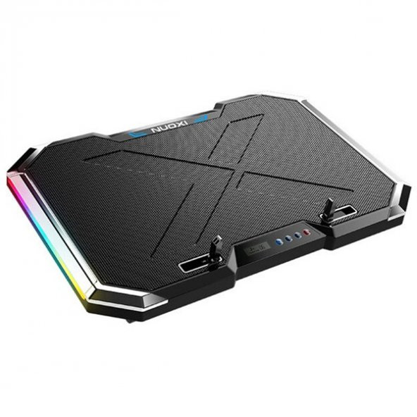 MC Q8 6 Fanlı Oyuncu Notebook Soğutucu  Stand Yükseklik Ayarlanabilir Led Işıklı
