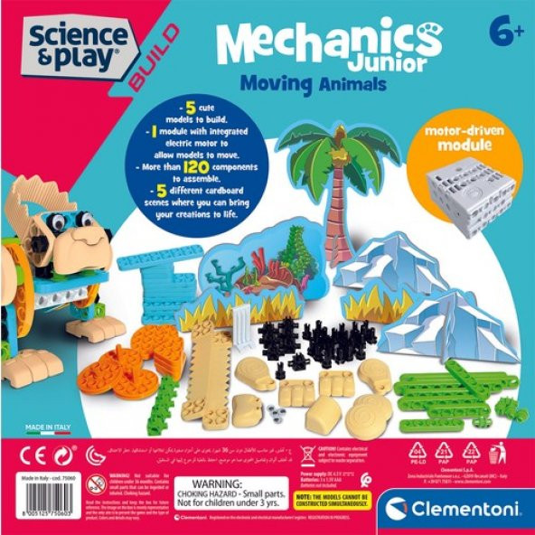 Clementoni 75060 Mekanik Laboratuvarı Junior Hareketli Hayvanlar - 3