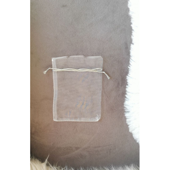 100 Adet Şeffaf Bez Kına Düğün Mevlüt Sünnet Hediye Kesesi Kese 16 cm x 12 cm Çanta - 2