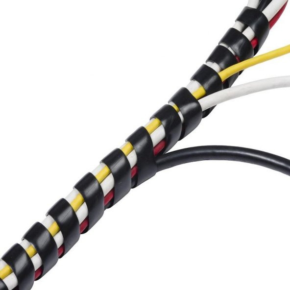 Kablo Toplama Spirali Helezon KSPR-19B 19 mm 10 Metre Siyah
