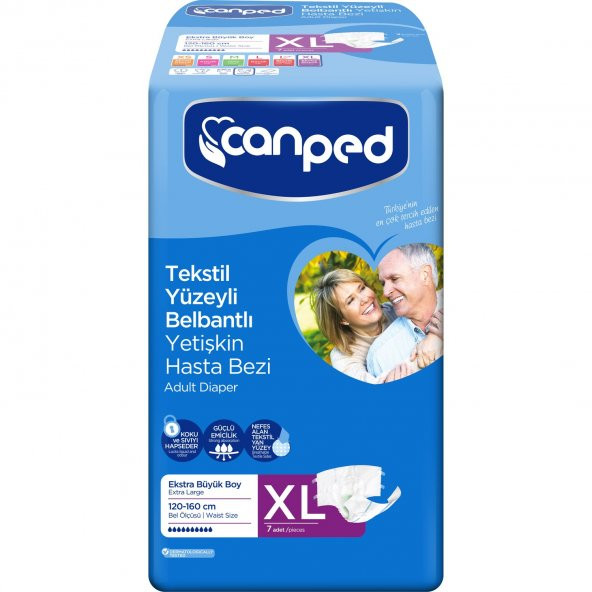 Canped Belbantlı Yetişkin Hasta Bezi XL Beden 21 Adet