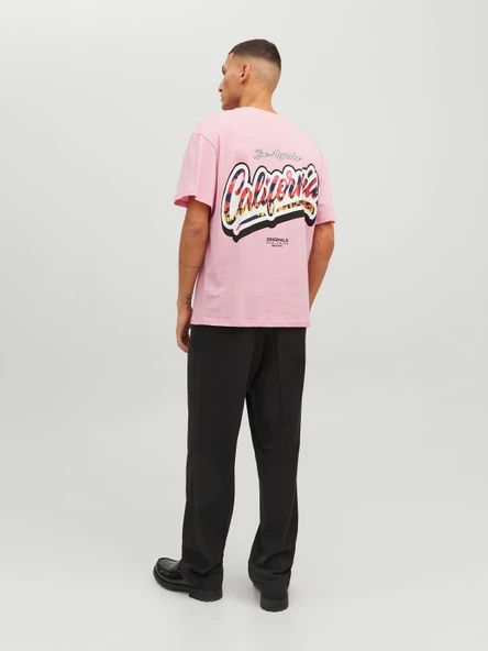 JACK JONES Ön Ve Arka Baskılı Tişört 12238165 - Resim 4