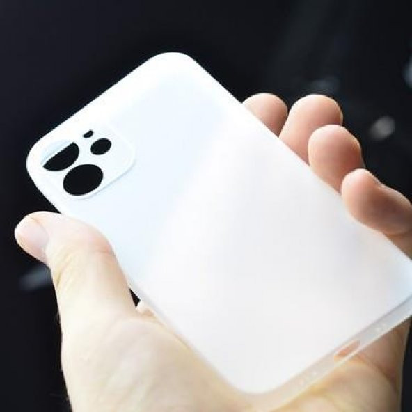Keephone Apple iPhone 12Pro Max (6.7) Silikon Kılıf - Beyaz-