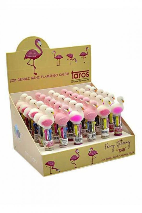 Unick Color Flamingo Tükenmez Kalem 4 Renk Fonksiyonlu - 1