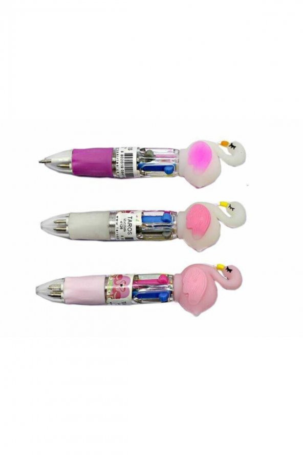 Unick Color Flamingo Tükenmez Kalem 4 Renk Fonksiyonlu - 2