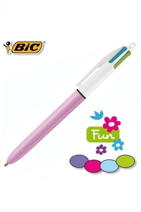 4 Colours Fun Tükenmez Kalem - Lila