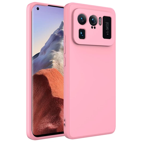 Vendas Xiaomi Mi 11 Ultra Uyumlu W-Lansman Serisi Kamera Korumalı Yumuşak Dokulu Kadife Kaplı Kılıf - 4