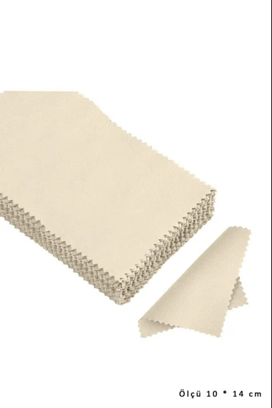 Bakım Kiti Serisi 10 Adet Mücevher Altın Gümüş Takı Silme Temizleme Parlatma Mendili Bezi - 2