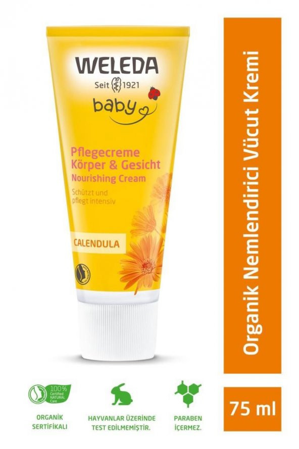 Weleda Calendula Organik Nemlendirici Vücut Kremi 75ml