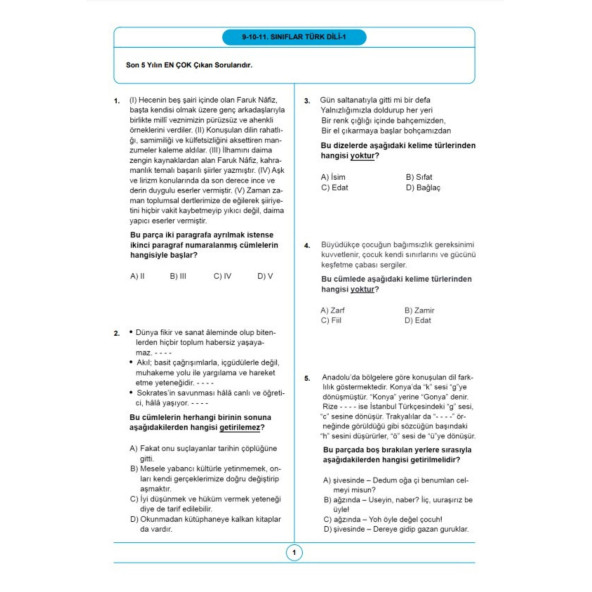 2025 9-10-11. Sınıf Bursluluk Sınav Seti (6 Fasikül Kitap) - 3