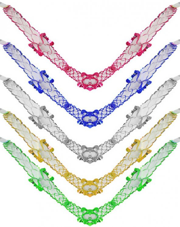 SÜS METALİZE UZAR SÜS RENGARENK 24 ADET ürün görseli