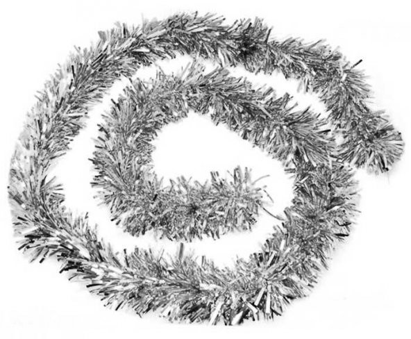 SÜS METALİZE SİM GÜMÜŞ 5 CM X1,8 MT 1 ADET - Resim 5