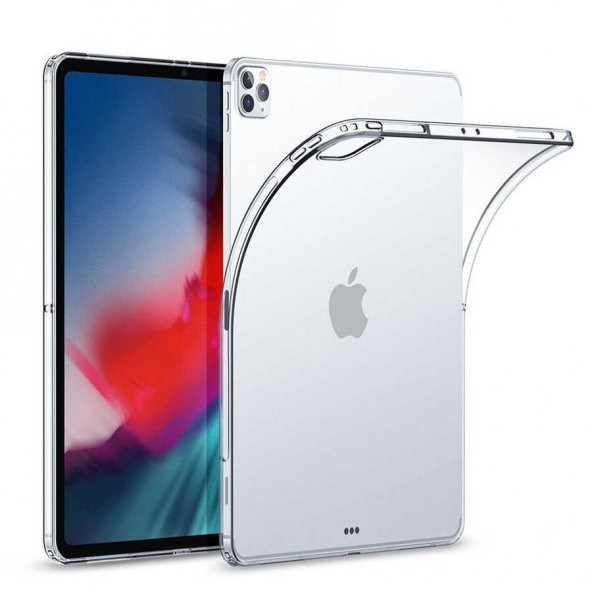 Apple iPad Pro 12.9 Pro 2020 (4.Nesil) Kılıf Zore Tablet Süper Silikon Kapak