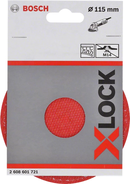 Bosch - X-LOCK - 115 mm M14 Kağıt Zımparalar için Taban