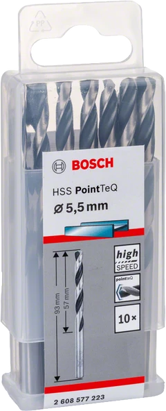 Bosch - HSS-PointeQ Metal Matkap Ucu 5,5 mm 10'lu