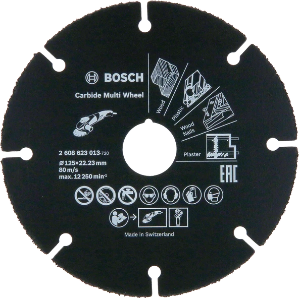 Bosch - Carbide Multi Wheel 125 mm (Çok Amaçlı Kesici)