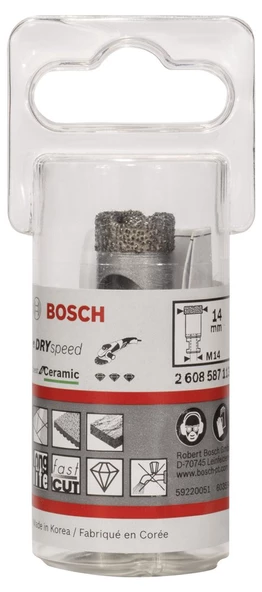 Bosch - Best Serisi, Taşlama İçin Seramik Kuru Elmas Delici 14*30 mm